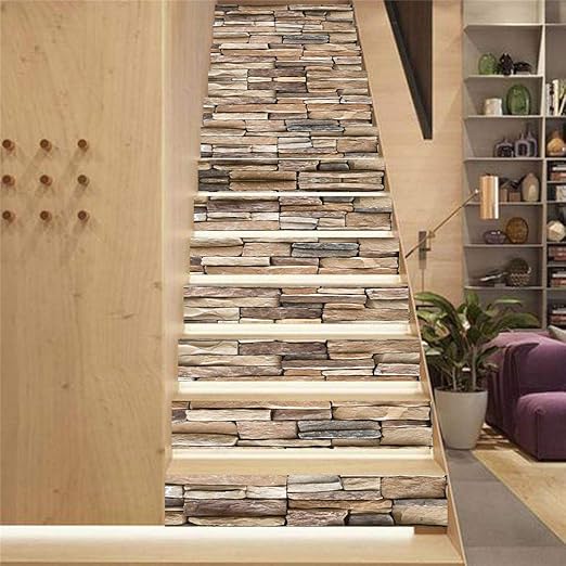 Amazon Hxcok クリエイティブ石レンガモデリング階段ステッカーホームデコレーション階段壁画自己接着diy階段リフォームデカールビニール壁紙pvc防水 6pcs ウォールステッカー オンライン通販 Amazon Hxcok クリエイティブ石レンガモデリング階段ステッカーホームデコレーション階段壁画自己接着diy階段リフォームデカールビニール壁紙pvc防水 6pcs ウォールステッカー オンライン通販