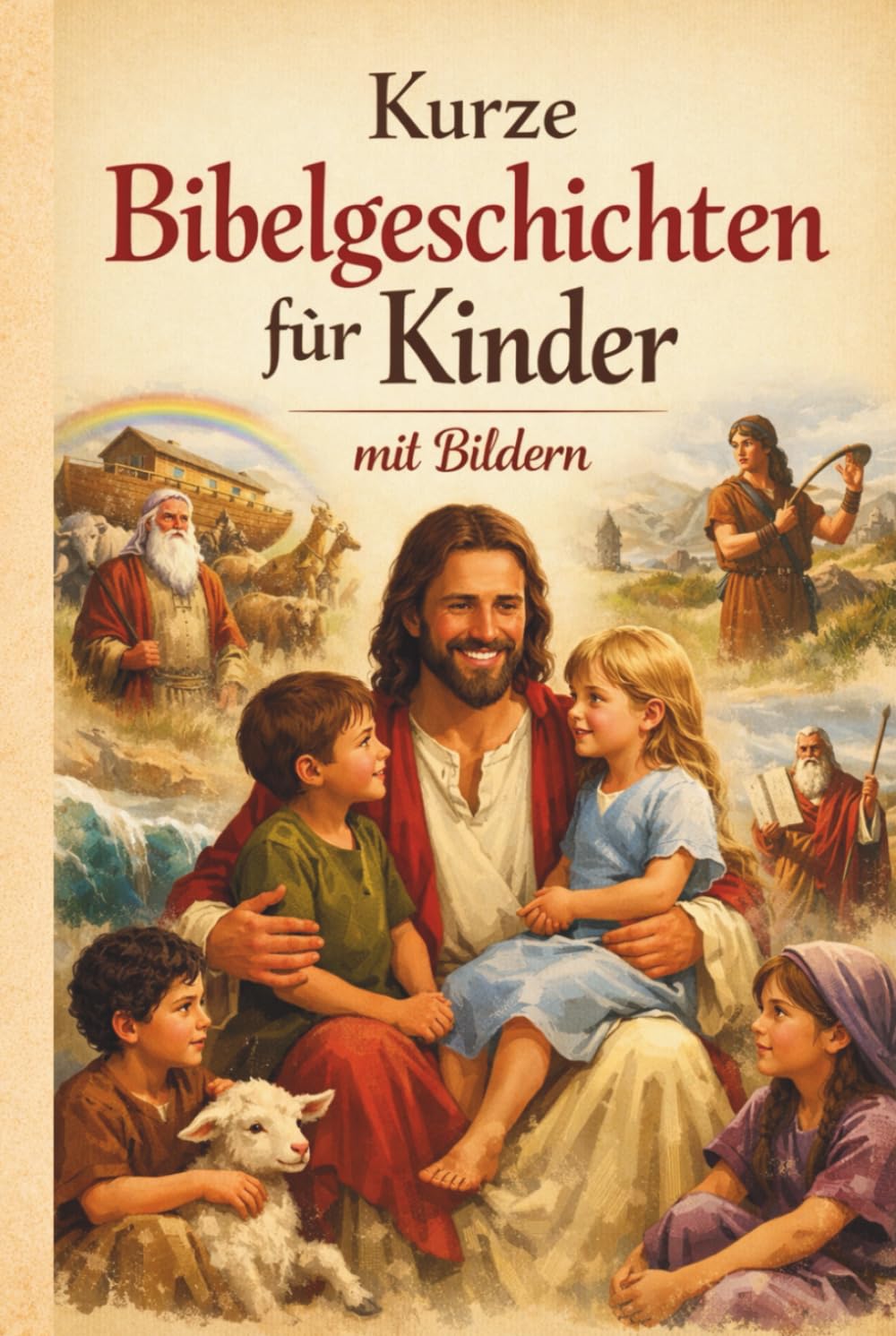 Kurze Bibelgeschichten für Kinder: mit farbigen Bildern