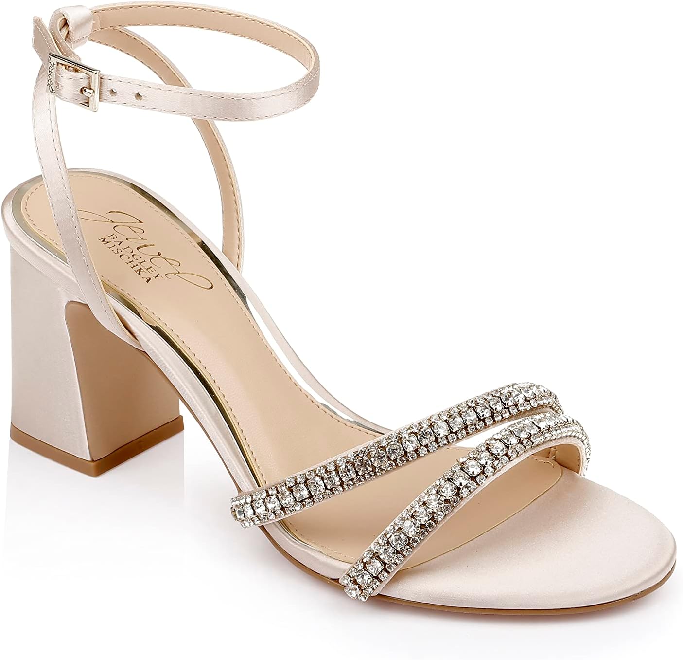 badgley mischka rose gold shoes