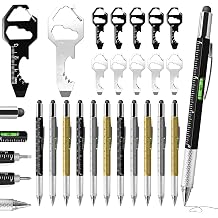 HOFASON Stocking Stuffers Christmas Bulk Gifts for Men Adults, 24 PCS 6-in-1 Multitool Pens with Multi Tool Keychain, Bulk Small Gifts for Men Dad Boyfriend Husband, Party Favors Prizes for Adults