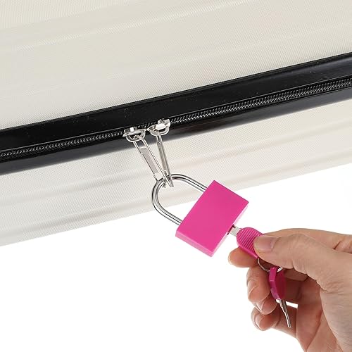 Miniatura 4 de 3 cerraduras de equipaje pequeñas con llaves, candados de equipaje pequeños, candados de metal, mini candado con llave de cobre cubierto de