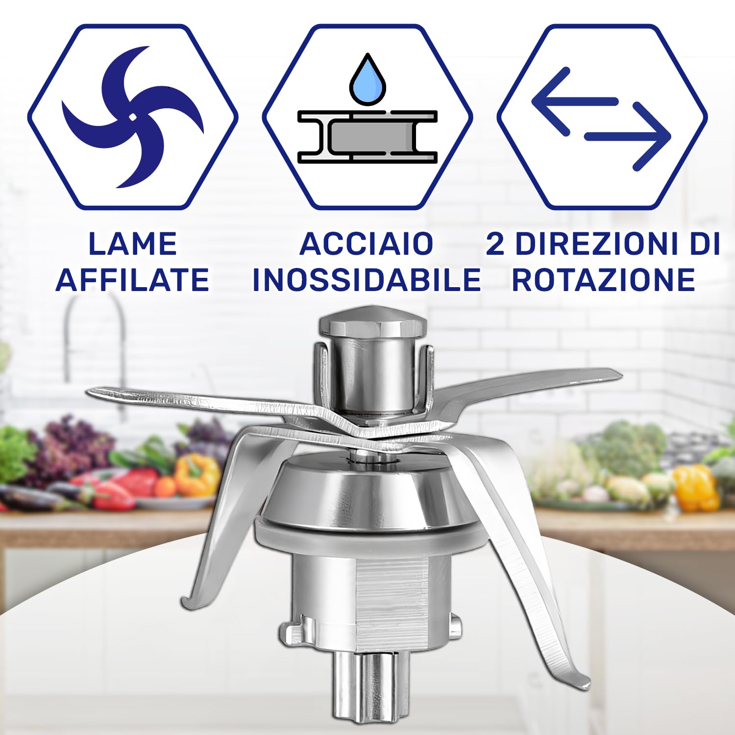 Set Coltelli E Distanziatori Bimby TM5 - Per Robot Da Cucina Vorwerk Bimby Tm5 85439995