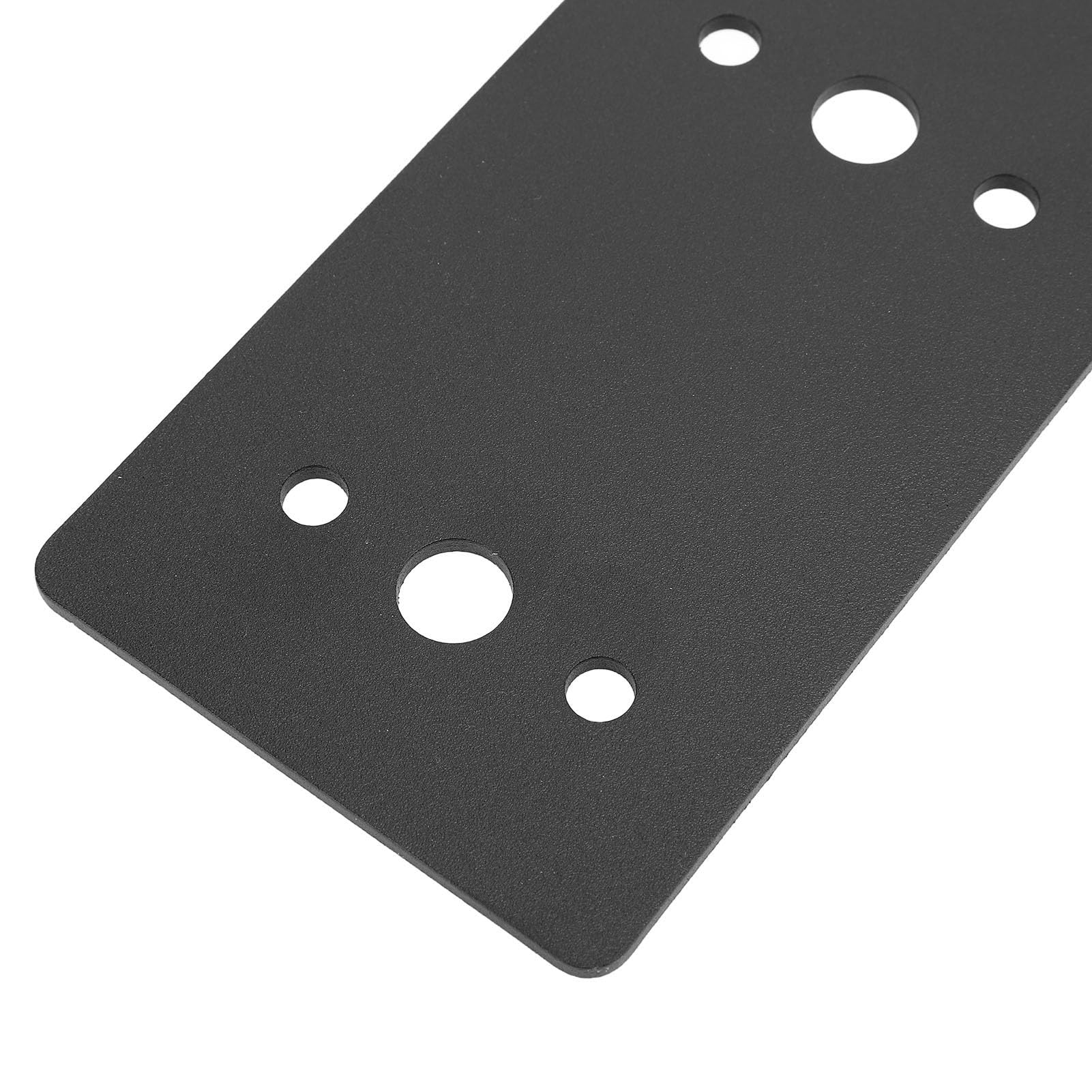 Flache Halterungs-Patchplatte, 2 Stück, Schwarze L-Halterungen (für Holz), Edelstahlzwickel (flache Metallplatten Für Regale), Robuste Rechtwinklige Halterungen