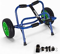 Vista 8 de Newcod Carrito de kayak, carrito de kayak para llevar kayak, canoa, tabla de remo SUP