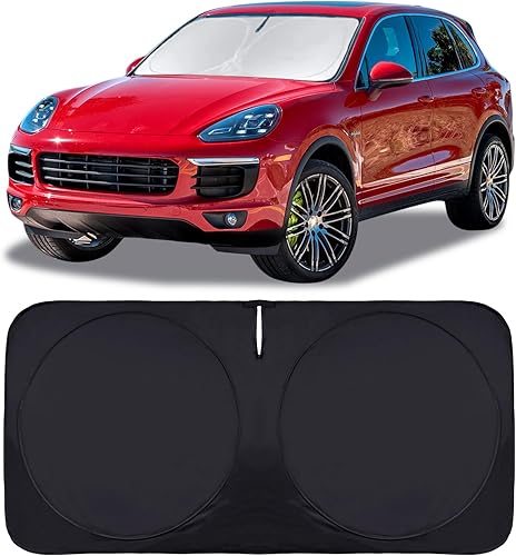 Miniatura 258 de Parasol para parabrisas de ajuste personalizado, cubierta para ventana delantera, visera plegable 210T, protector que bloquea los rayos ultravioleta