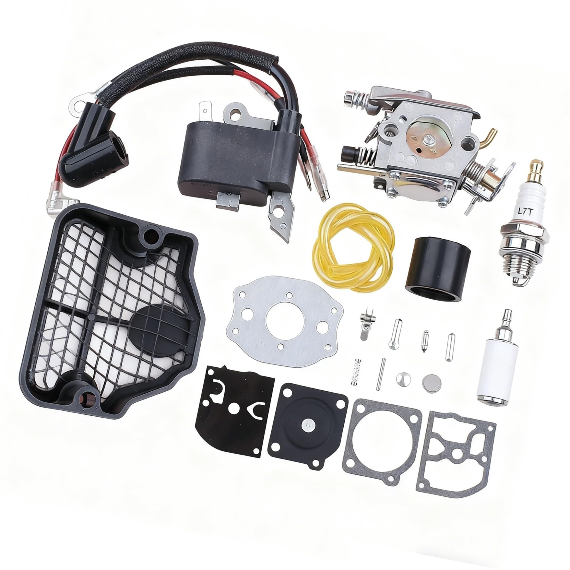 Kit carburateur et bobine d'allumage pour tronçonneuse 136 137 141 142 36
