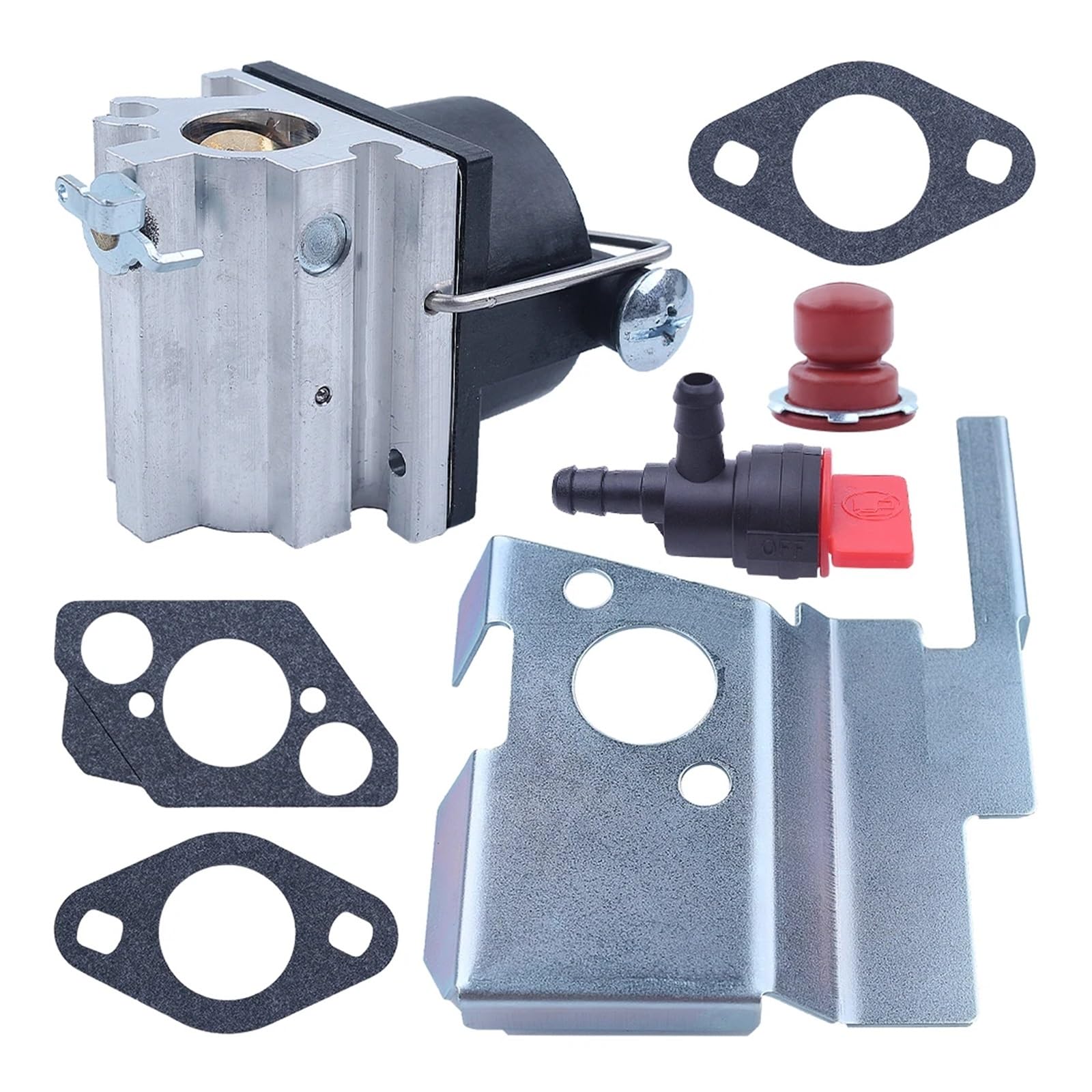 Kit de Juntas de carburador for T-ecumseh 632671C 632614 632671 632671A 632671B 640020 Bombilla Completa de cebador de válvula de Combustible de carburador
