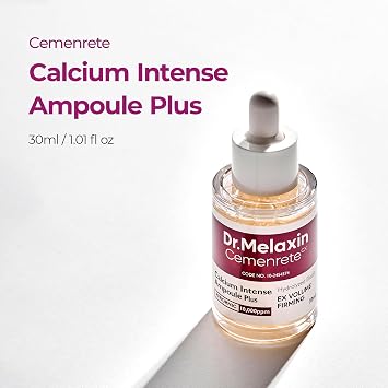 Dr.Melaxin Cemenrete Calcium Ampoule Plus with Adenosine and Niacinamide for Sagging Under Eye Skin, Dark Circles, Fine Lines &Eye Bags 1.01fl.oz.