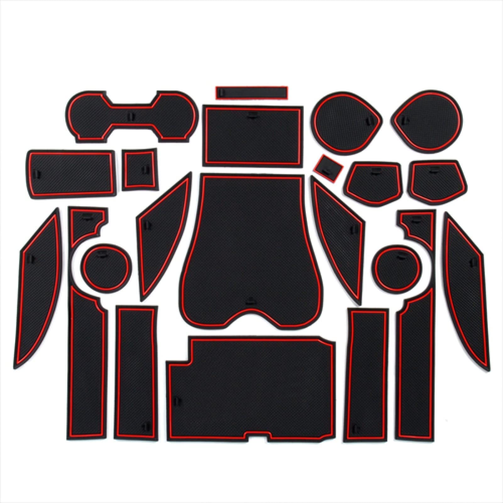 LAXIL Anti-Slip Car Rubber Mats for Lexus RX RX270 RX350 RX450h 2010~2015, Door Slot Pad Floor Carpet Centre Console Mats, Drink Holder Mats Storage Box Mats, Car Interior Accessories