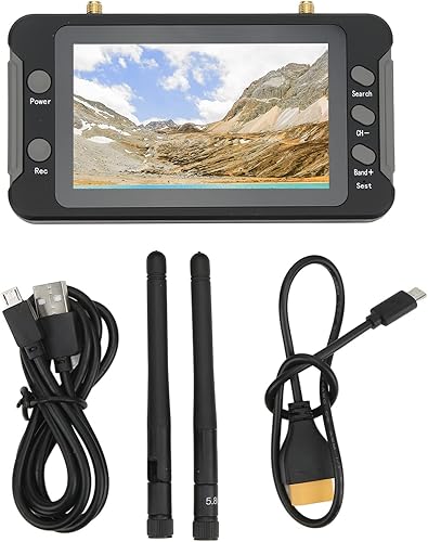 Miniatura 8 de Monitor FPV, resolución IPS de 4.3 pulgadas 800 x 480, función DVR de 5.8 GHz 40 canales, pantalla de visualización RC Drone con búsqueda