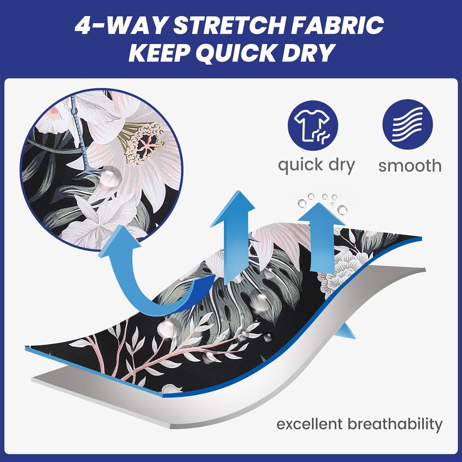 maamgic Mens Swim Trunks Retro Swim Shorts 4 Way Stretch with Mesh Vintage 80s 90s Quick Dry Swimsuits Board Shorts - Image 3