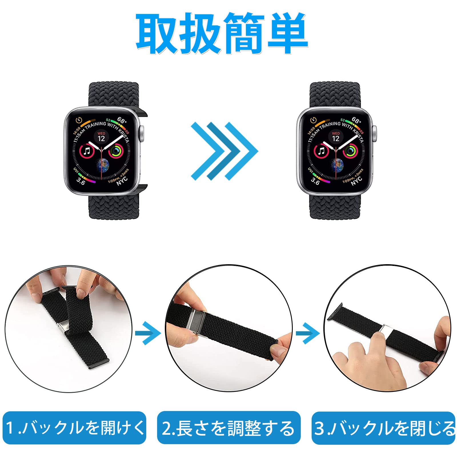 Amazon.co.jp: Apple Watch バンド アップルウォッチ バンド ナイロン