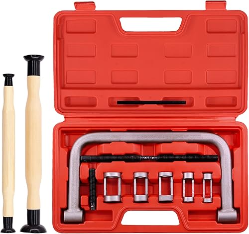 Compresor de resorte de válvula, kit surtido de herramientas de abrazadera en C de compresión automática y juego de herramientas de rectificado de