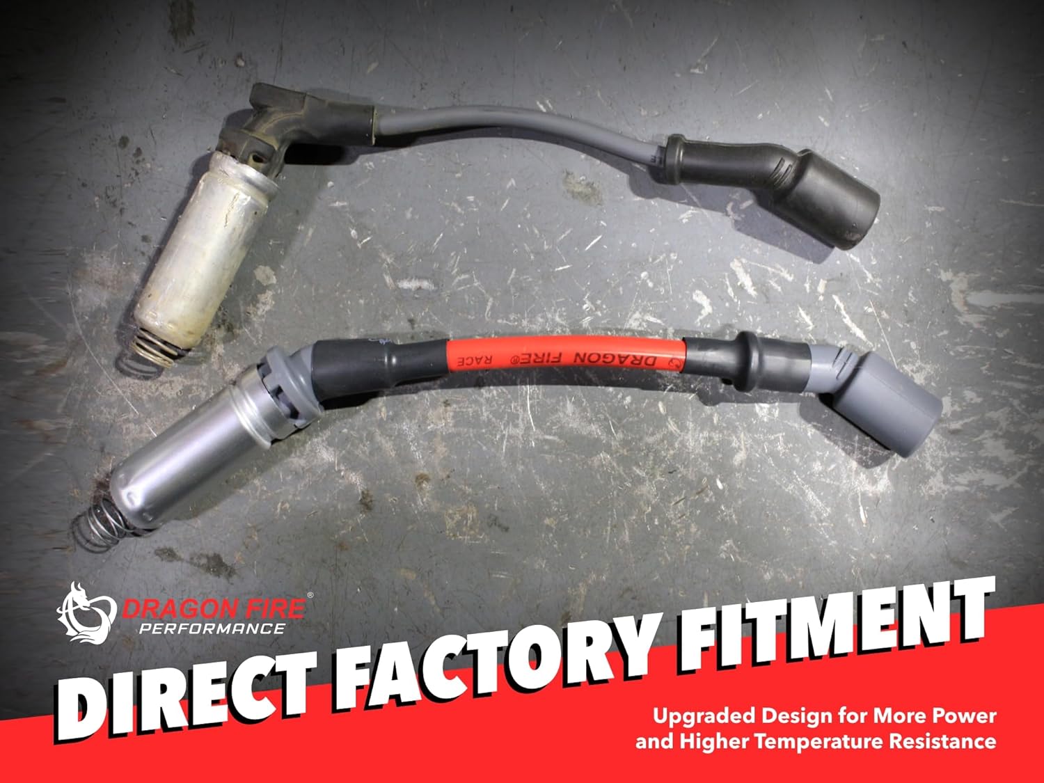 DRAGON FIRE Performance Ignition Power Pack Coils Iridium Spark Plugs Plug Wires OEM Replacement for GM, Chevy, GMC, Cadillac 5.3L 6.0L V8 (Fits 1999-2013 Silverado, Sierra, Tahoe, Suburban, Escalade)