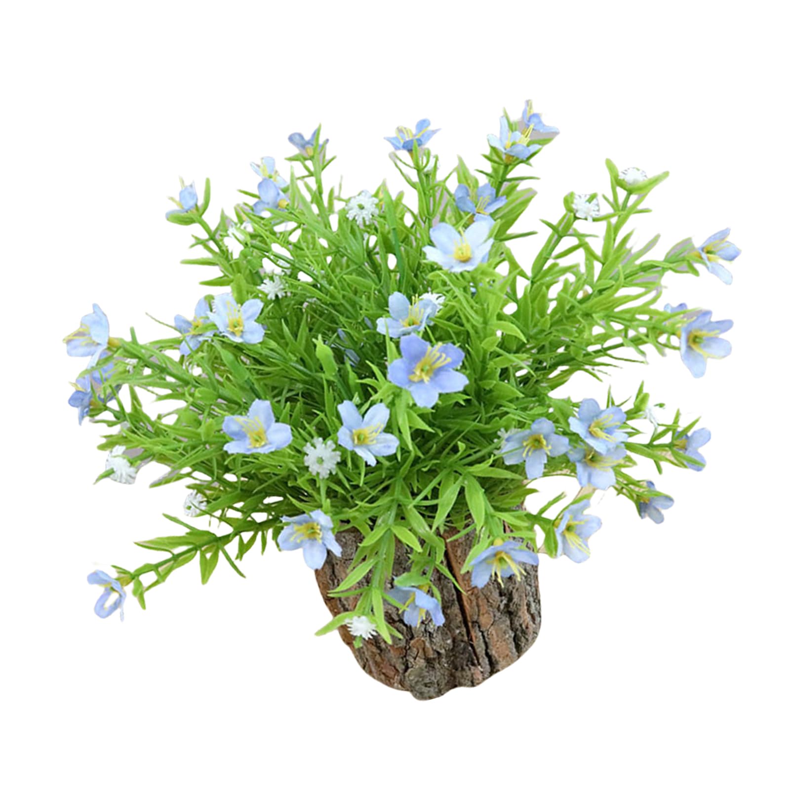 Msioytog Potted Plant Tabletop Display Realistic Faux Plant in Pots Delicate Bonsais for Enhancing Indoor Environments Artificial Potted Flowers