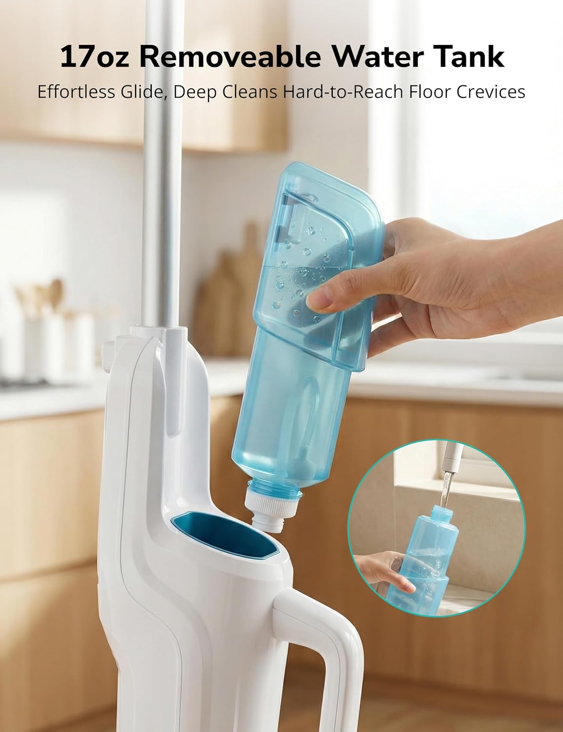 Steam Mop,10-in-1 Scrub Mop & Handheld Steamer,15s Heat-up,Multifunctional Electric Cleaner for Home Use,Hard Floor Cleaner,2 Modes,Led Light,Removable 500ML Water Tank,Carpets,Floors,Cars,Tiles,Crack