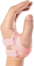 FORTEMOTUS Left Thumb Orthosis CMC Orthopaedic Bandage with Thumb Splint, Pain Relief for Osteoarthritis and Arthritis of the Thumb Saddle Joint (Pink, M, 19-23 cm)