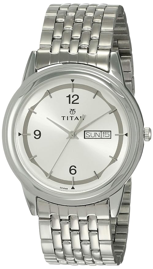 Titan Karishma Analog Silver Dial Men's Watch -NK1638SM01 / NK1638SM01