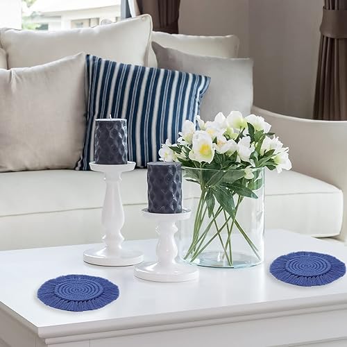 Miniatura 6 de Posavasos para bebidas absorbentes, bohemios para mesa de madera, juego de posavasos para bebidas de granja para tipos de tazas y tazas, regalo de