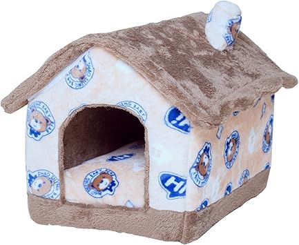 Amazon ペットハウス 犬小屋 犬ハウス 犬ベッド ドーム型ハウス 犬 猫 小型犬 多用 2way 安眠 冬 S おしゃれ ペット用品 通年利用 インテリア ペットハウス 冬寒さ対策 ソフトケージ 冬用 暖かいぐっすり眠れる休憩所 カーキ色 イノヤ ハウス 通販