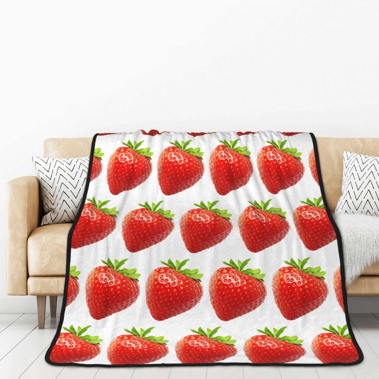 Couverture flanelle légère contre le froid plaid doux lit et canapé 152x203cm