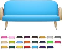 Vista 30 de MoNiBloom Funda para futón de tamaño Queen, elástica, sin brazos, funda para sofá sin brazos, protector de muebles, duradera y lavable, con Cereza