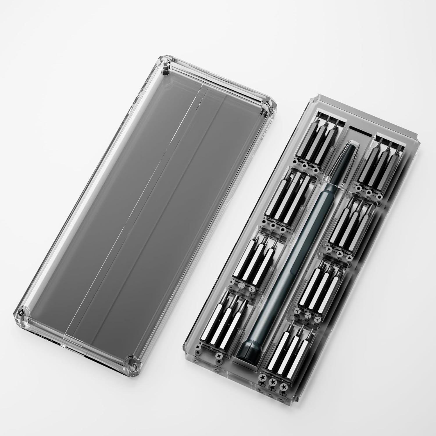 SENDA 96 in 1 Small Precision Screwdriver Set with Case, Multifunction Magnetic Mini Repair Tool Kit for Electronics, Glasses, Computer, Eyeglass, MacBook, PC, Phone, Watch (Plastic box, 96)