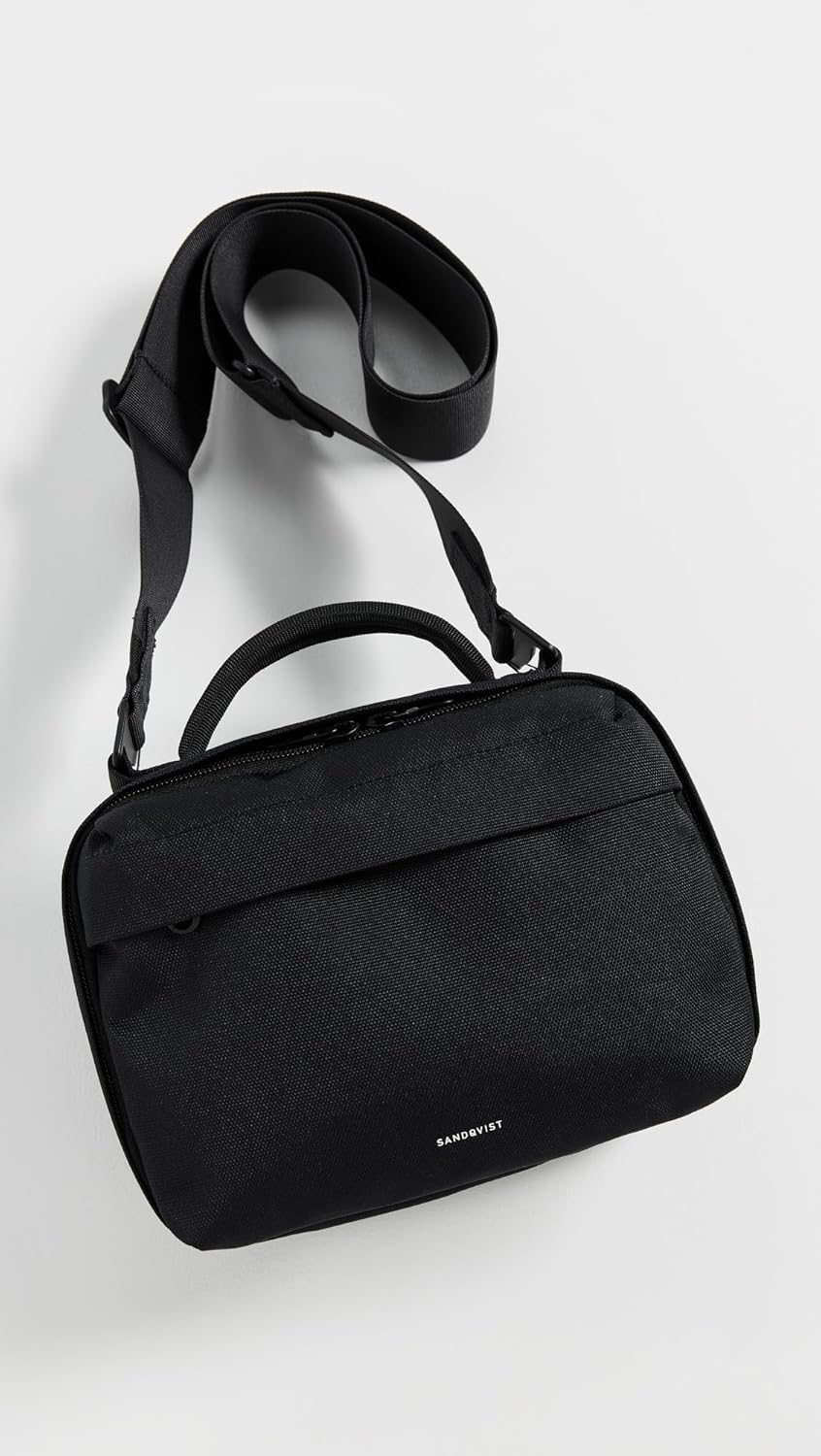 Sandqvist Men's Go Crossbody Bag, Black, One Size - Image 2