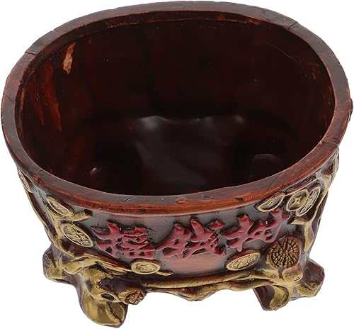 Yardwe 1 maceta vintage retro para decoración de plantas de interior, elegante maceta de escritorio para el hogar, oficina, bar