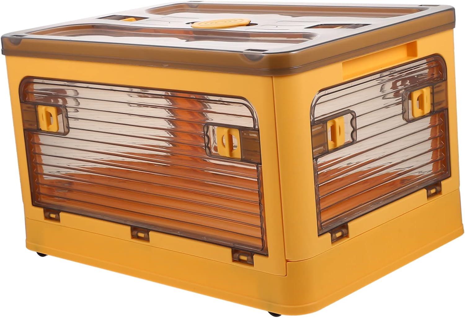 Stackable Home Storage Box Plastic Foldable Sundries Organizer Rolling Clothes Storage