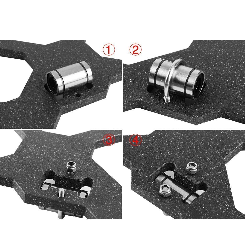 Druckerzubehör Y-Longhair 10 Lager + 3 U-Bolzen + 6 M3 Sicherungsschrauben-Kit für 3D-Druckerteile