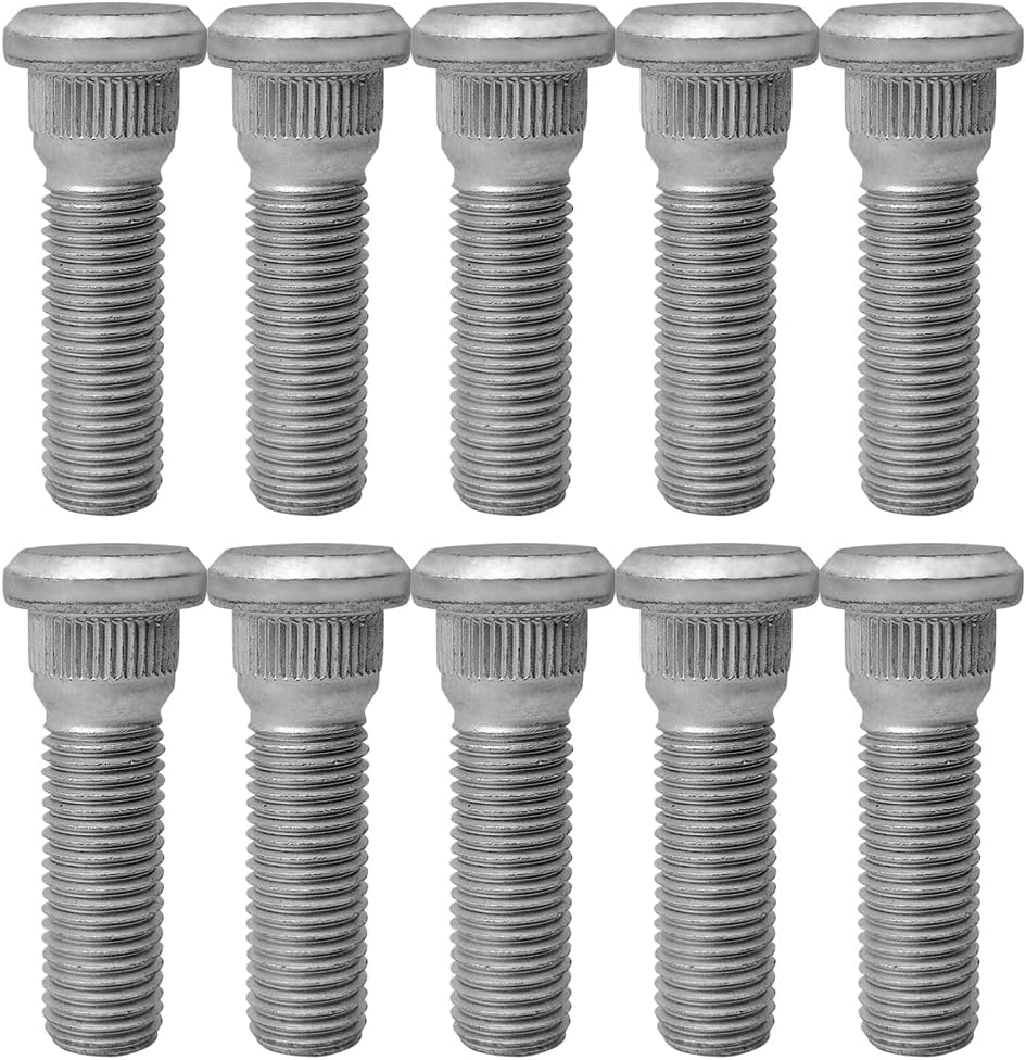 M12x1.50 49mm Wheel Lug Studs for Toyota 4Runner Camry Corolla RAV4 Lexus RX350 ES350 - 10 Pack OEM 90942-02049 610-266 Replacement