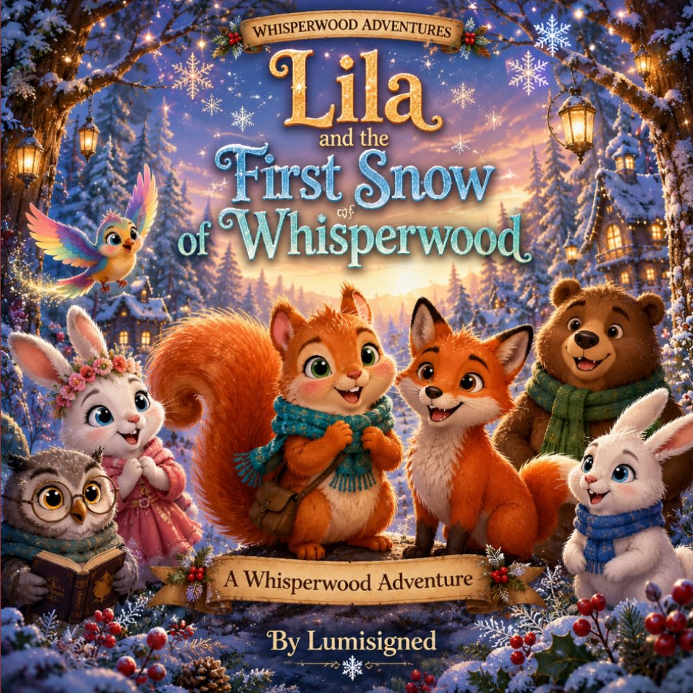 Lila and the First Snow of Whisperwood: A Heartwarming Winter Adventure About Friendship, Kindness, and the Magic of the First Snow (Whisperwood Adventures)