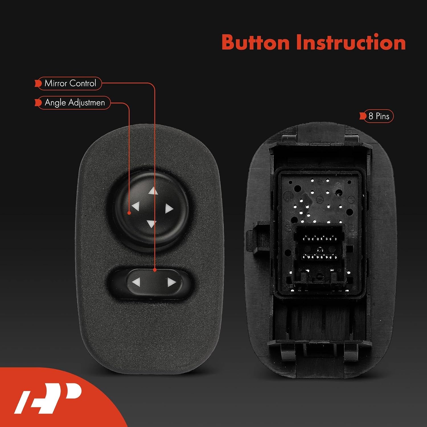 A-Premium Power Mirror Switch Compatible with International Harvester