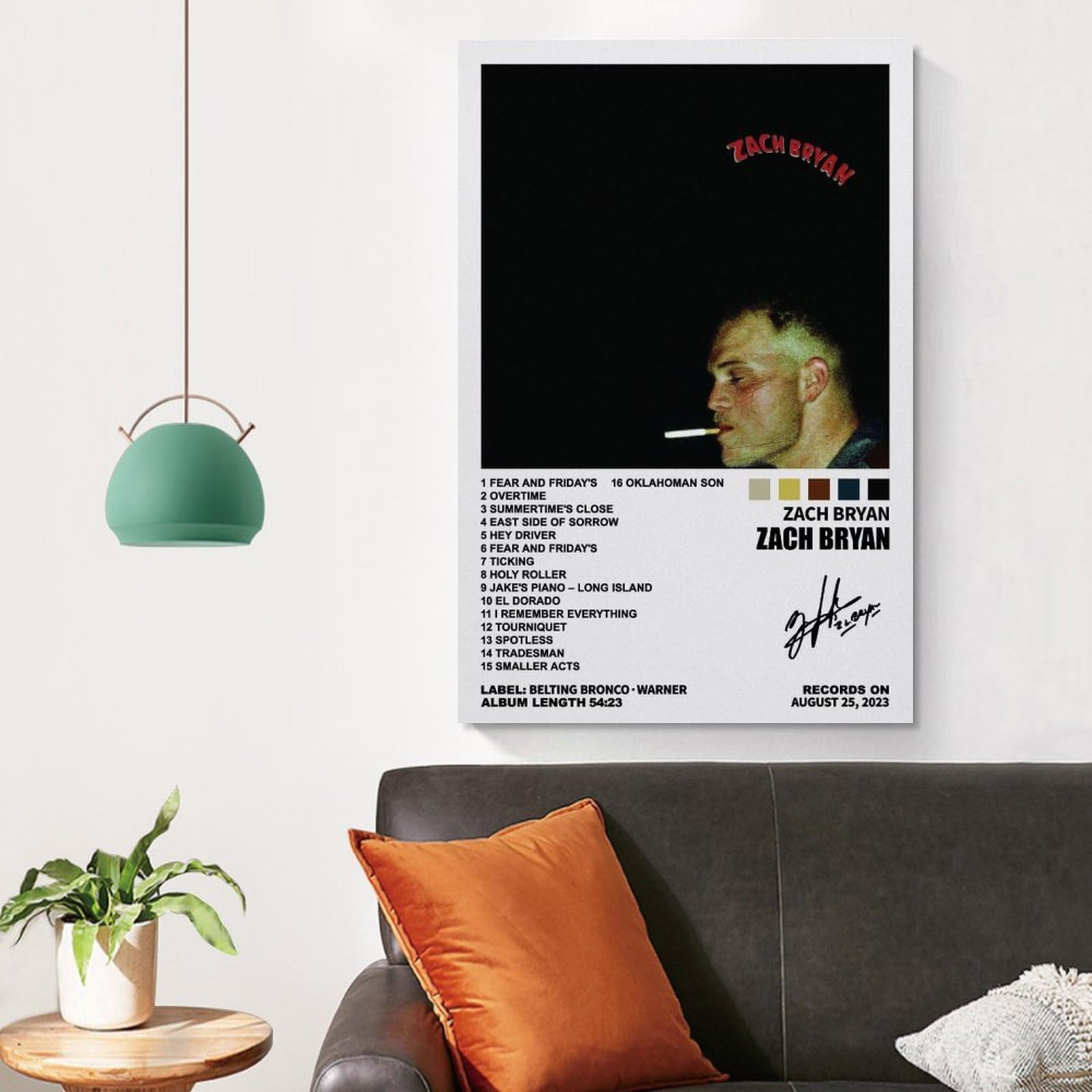 Azizat Zach Bryan Poster Elisabeth Album Moive poster