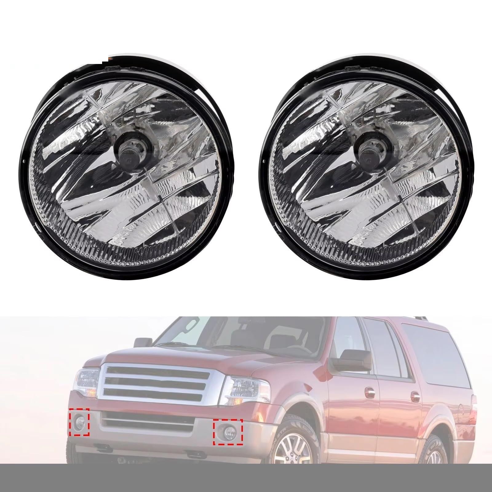 sostituzione fari fendinebbia Coppia Auto Fendinebbia Anteriori Con Lampadine Ricambio 7L1Z15200AA Compatibile Con Ford Per Expedition 2007-2014 Per Ranger 2008-2011