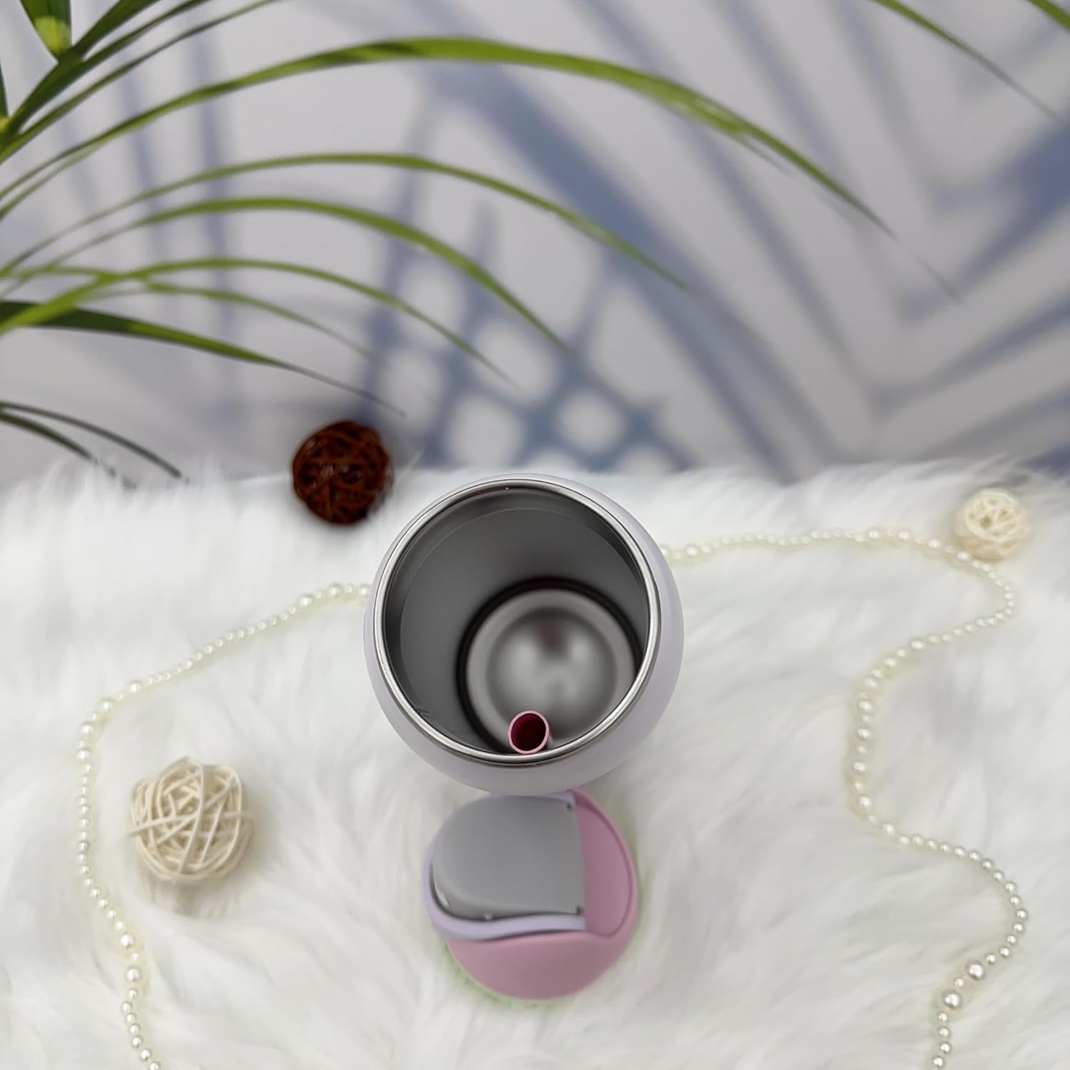 24oz Insulated Stainless Steel Water Bottle with Straw Bottle with Leak Proof Closable Sticker Straw Lid for Cold Water Drinking Sports Travel Car School (24oz-B11)