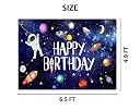 FI - FLICK IN 76 pcs Space Theme Birthday Decoration for Boys Space Theme Birthday Backdrop Banner Astronaut Theme Birthday Decoration Backdrop Cloth Space Planet Balloons (Pack of 76, Multicolor) gallery image