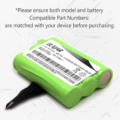 Miniatura 4 de Paquete de 2 baterías de repuesto de 3.6 V 600 mAh para radios bidireccionales Midland BATT3R BATT-3R AVP14 MID-AVP14 LXT600 LXT630 LXT630X3 LXT633