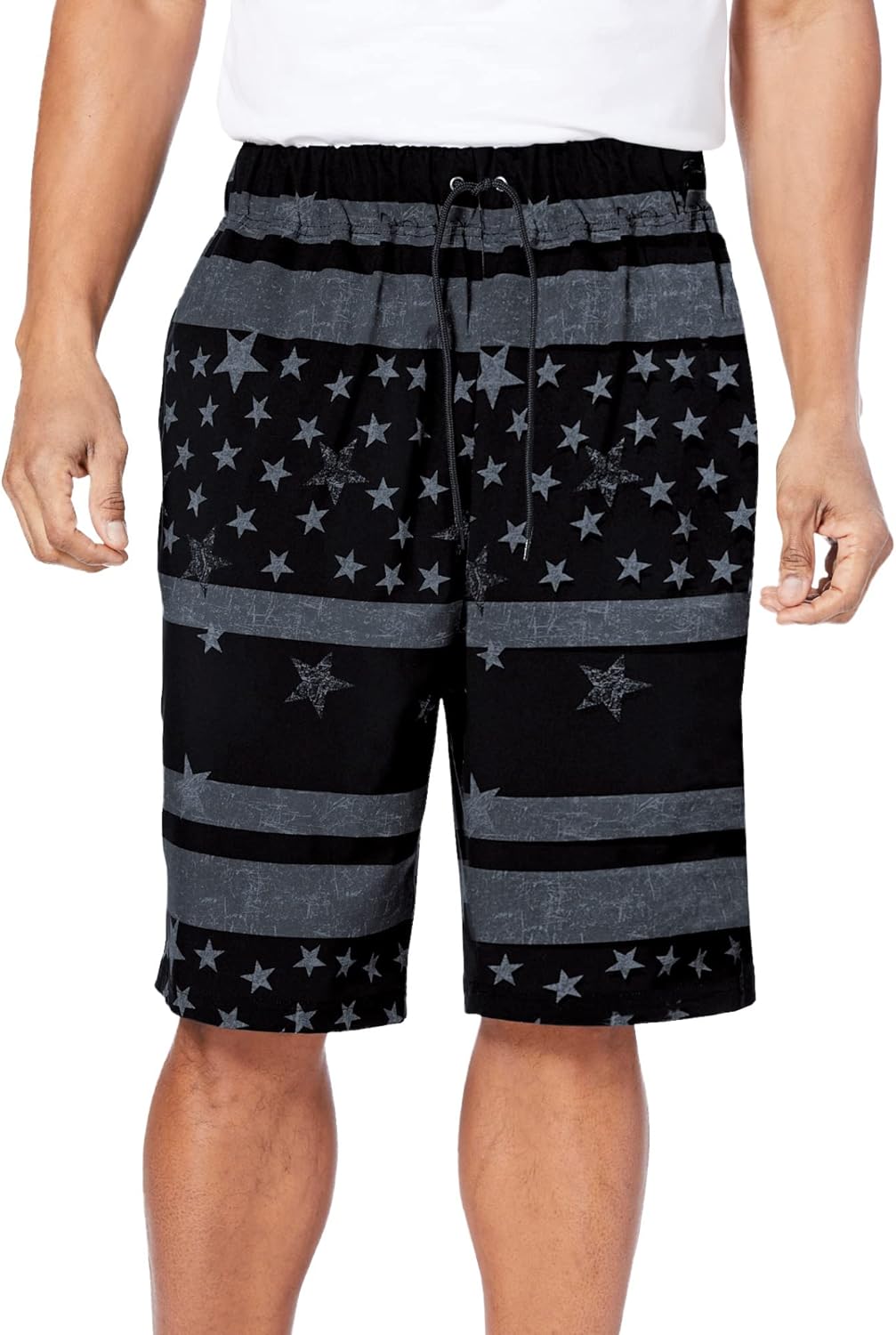 KingSize Men's Big & Tall Basic 8" 4-Way Flex Swim Trunk