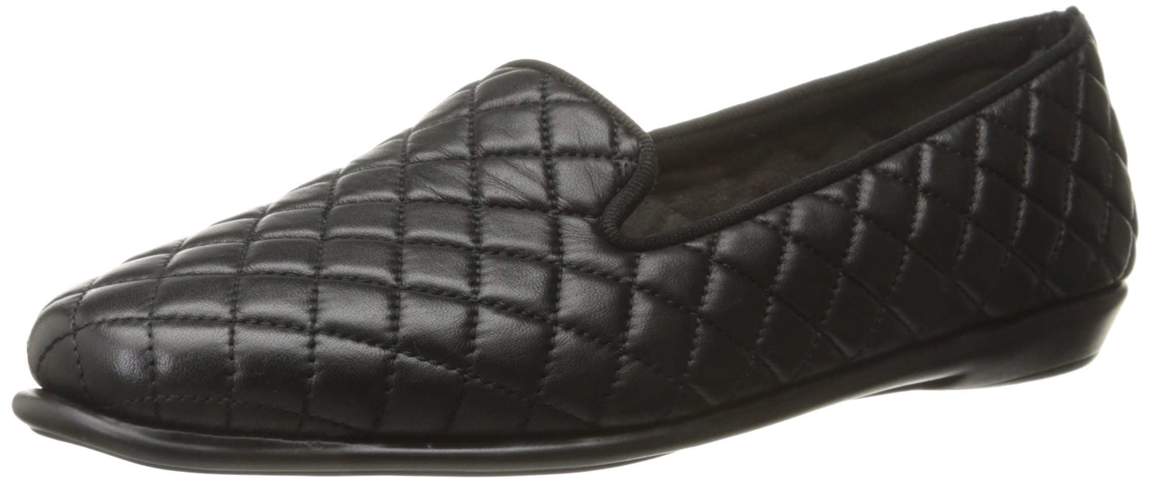 Photo 1 of Aerosoles Women's Betunia Slip-On Loafer with Memory Foam Footbed 8 Black Quilted