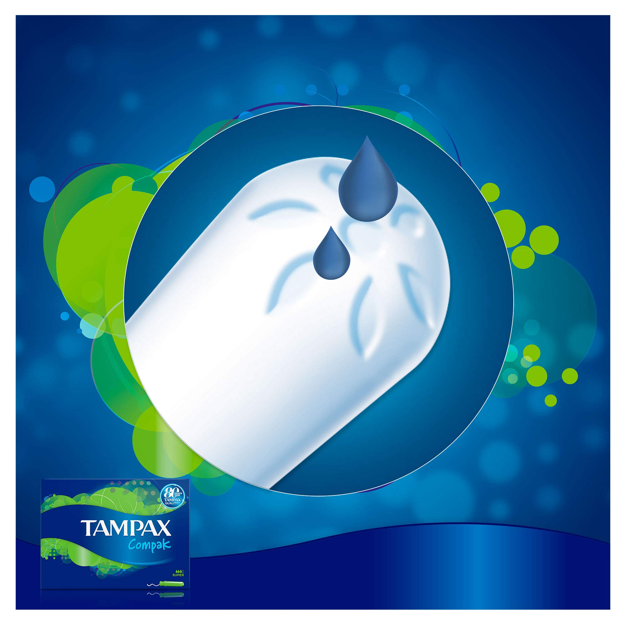 Tampax Compak Super tampony z aplikatorem, 16 sztuk