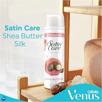 Gillette Venus Satin Care Kadın Tıraş Jeli Kuru Ciltler, 200 ml