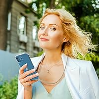 Vista 7 de ZTOFERA Compatible con iPhone 12/iPhone 12 Pro, funda transparente con cordón ajustable, TPU suave y delgada, a prueba de golpes, funda cruzada