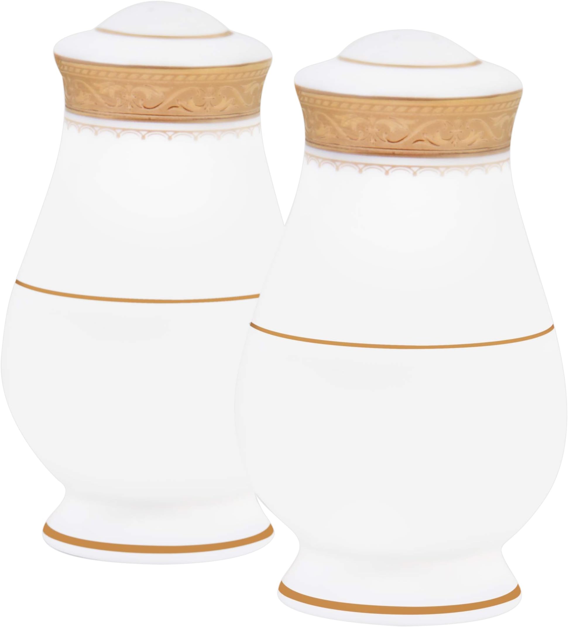 NoritakeOdessa Salt and Pepper, Gold