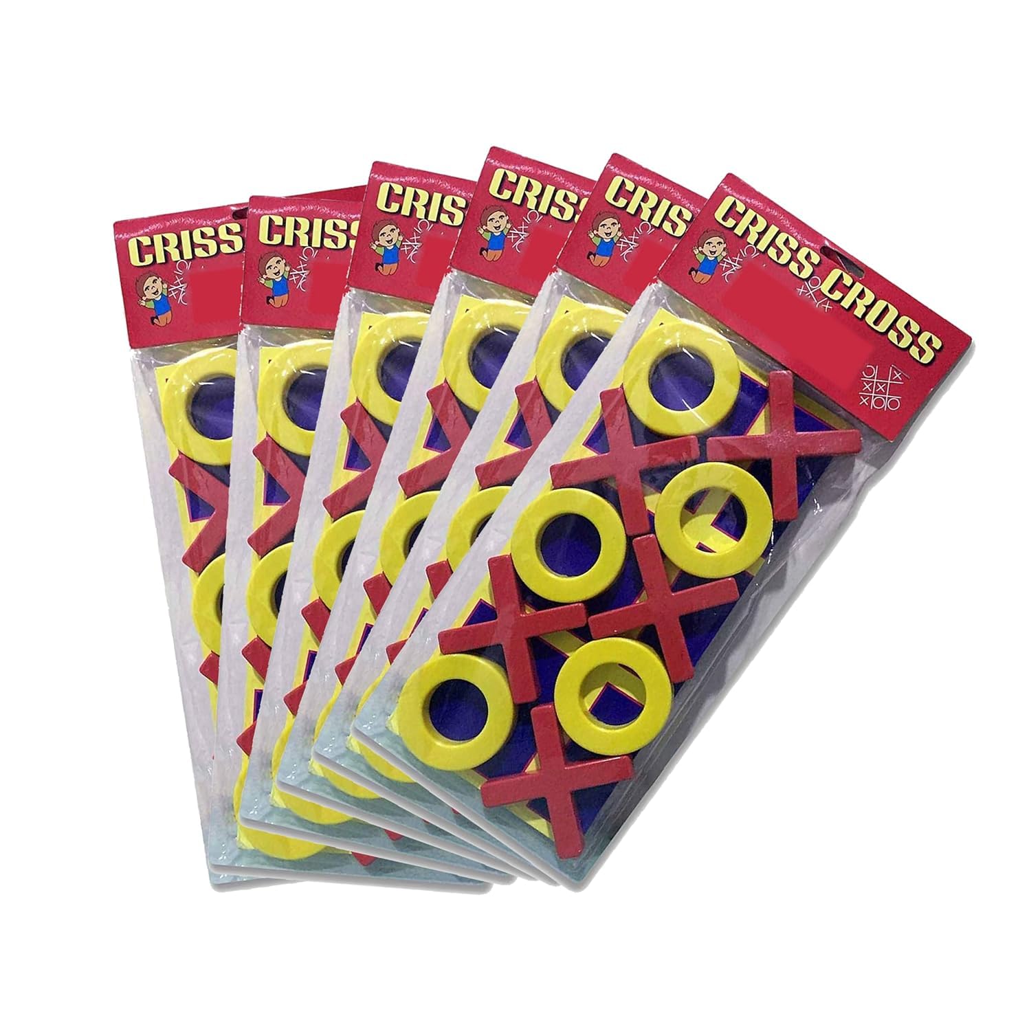 Purplefly Criss Cross Game-Birthday Return Gift (Pack Of 6) for All Ages