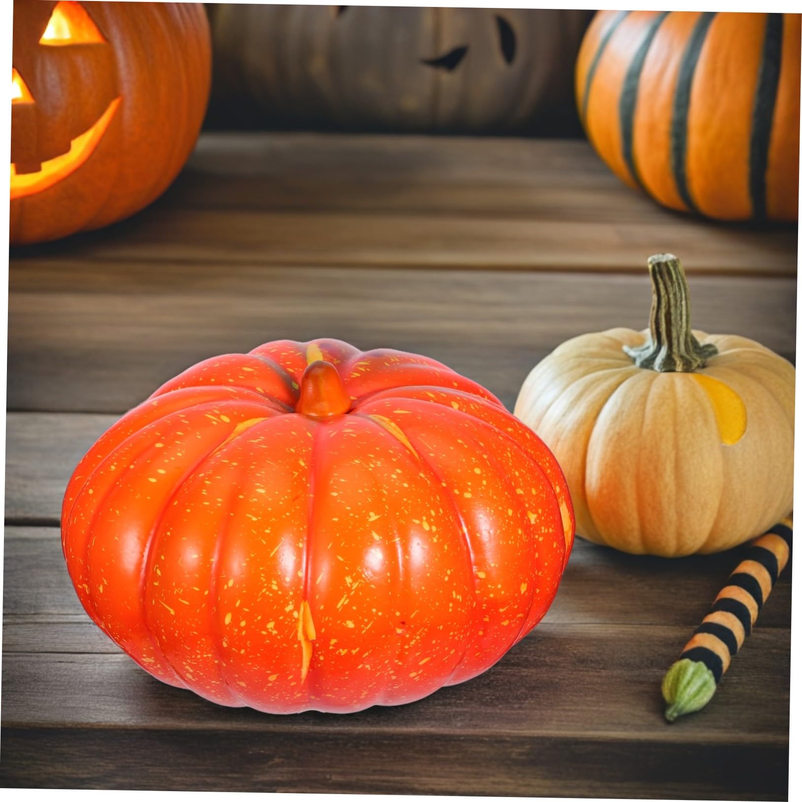 ERINGOGO Calabaza de Espuma de simulación decoración de la Mesa de Calabazas pequeñas Falsas Naranja