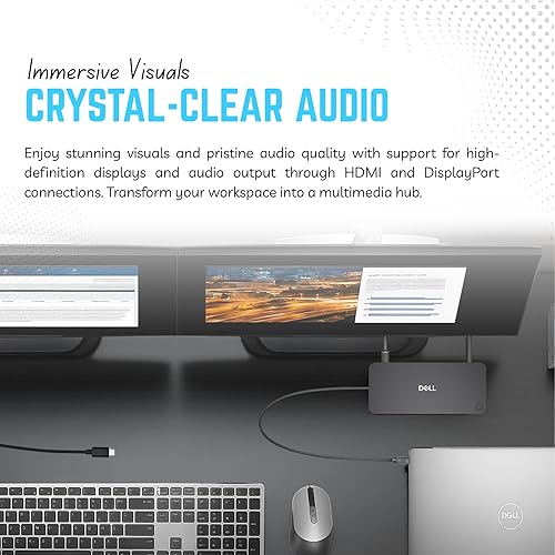 Miniatura 7 de Estación de acoplamiento Dell WD25 USB-C con alimentación de 100W, pantalla dual HDMI/DP, LAN 2.5GbE y cable USB-C – Garantía de 3 años