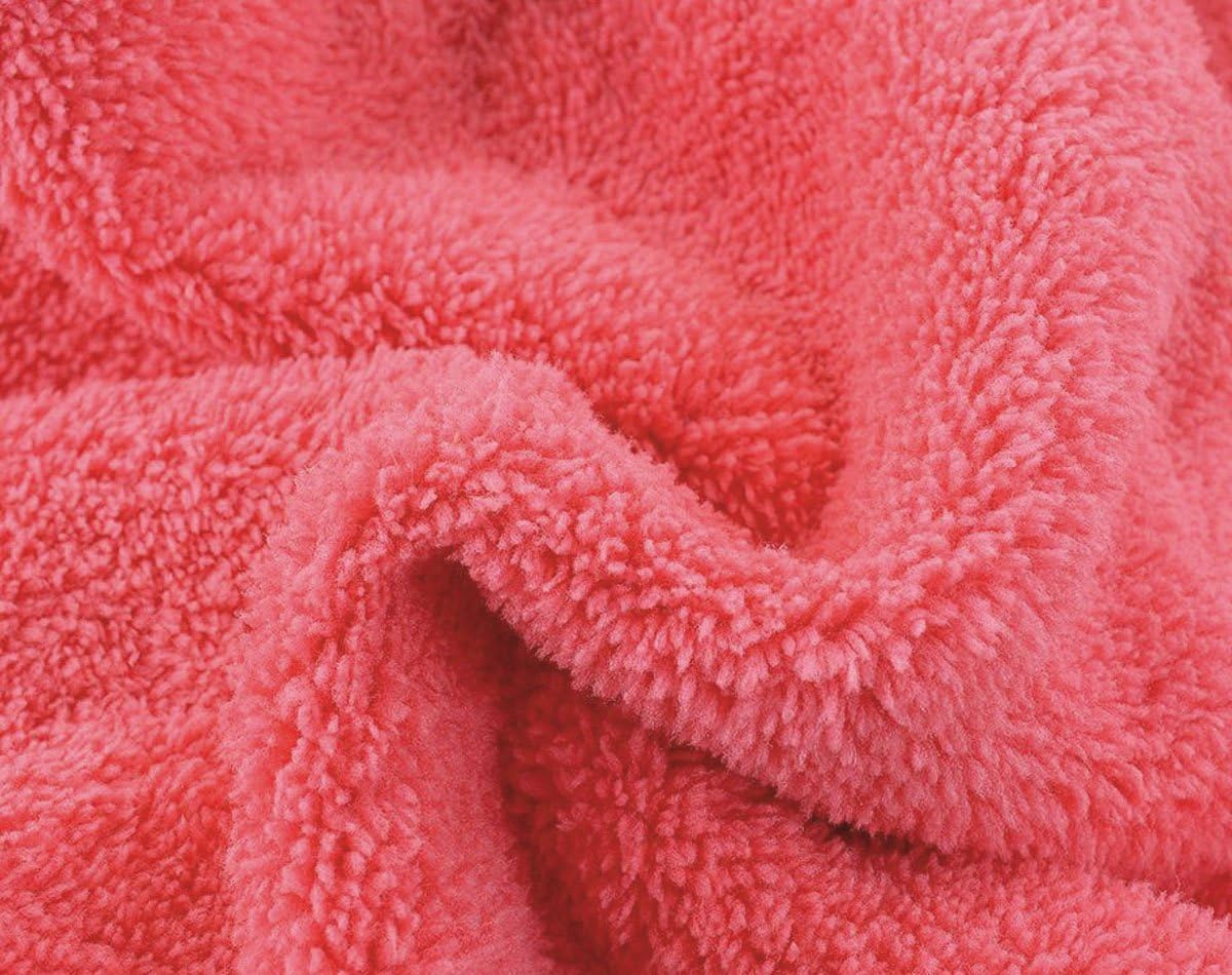 Topkey Microfiber Hair Turban Towel Wrap Super Absorbent Hair Towel for Kids and Adults for Long Short Hair Drying-Pink - Image 5