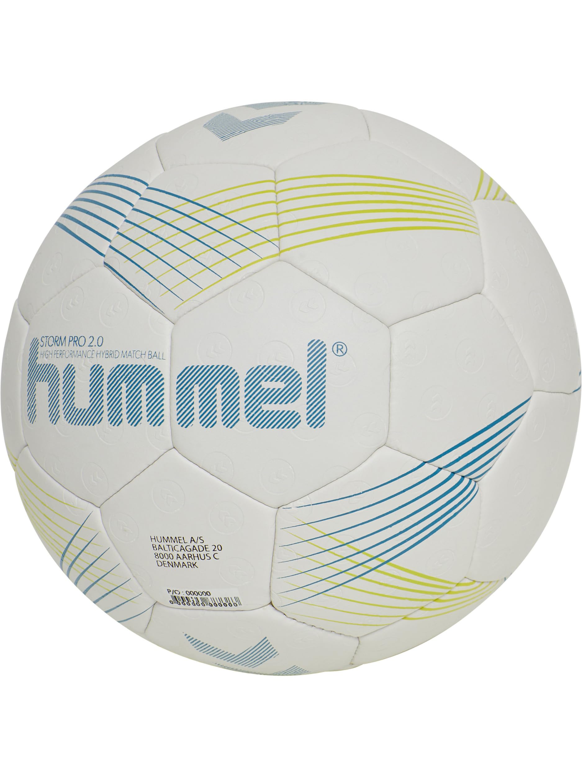 Ballon De Handball Hummel Storm Pro HB – Taille Officielle IHF, Coque Semi-microfibre PU, Lame Latex Air-trap, Résine Compatible – Garantie 2 Ans
